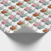 Beispiel für den Cartoon von Bubble Tee Geschenkpapier (Ecke)