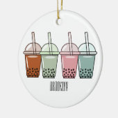 Beispiel für den Cartoon von Bubble Tee Keramik Ornament (Links)