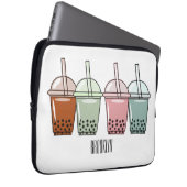 Beispiel für den Cartoon von Bubble Tee Laptopschutzhülle (Vorne Rechts)