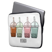 Beispiel für den Cartoon von Bubble Tee Laptopschutzhülle (Vorderseite Links)