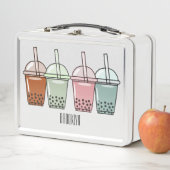 Beispiel für den Cartoon von Bubble Tee Metall Brotdose (Beispiel)