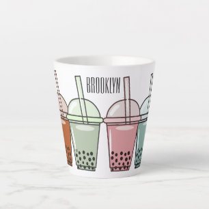 Beispiel für den Cartoon von Bubble Tee Milchtasse