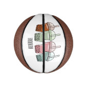 Beispiel für den Cartoon von Bubble Tee Mini Basketball (Vertikal)
