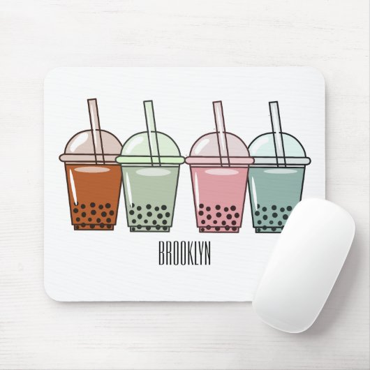 Beispiel für den Cartoon von Bubble Tee Mousepad (Mit Mouse)