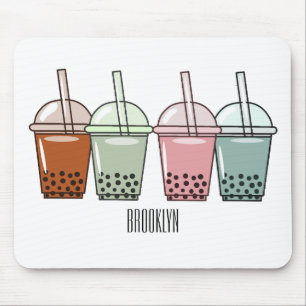 Beispiel für den Cartoon von Bubble Tee Mousepad