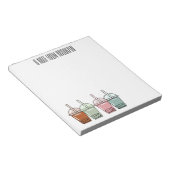 Beispiel für den Cartoon von Bubble Tee Notizblock (angewinkelt)