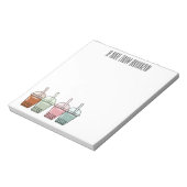 Beispiel für den Cartoon von Bubble Tee Notizblock (Rotiert)