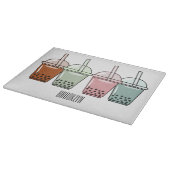 Beispiel für den Cartoon von Bubble Tee Schneidebrett (Ecke)