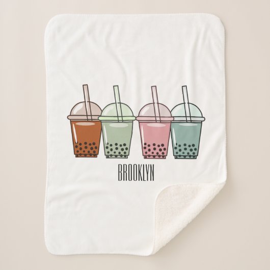 Beispiel für den Cartoon von Bubble Tee Sherpadecke (Vorderseite)