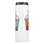 Beispiel für den Cartoon von Bubble Tee Thermosbecher (Rückseite)