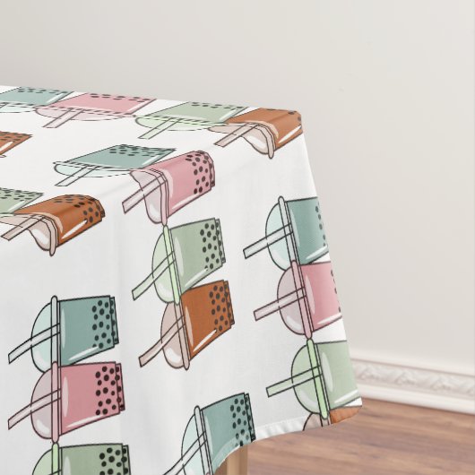 Beispiel für den Cartoon von Bubble Tee Tischdecke (Beispiel)