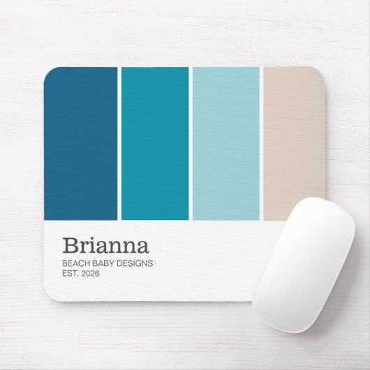 Beispiel für den Chic Name Designer Business Paint Mousepad (Mit Mouse)