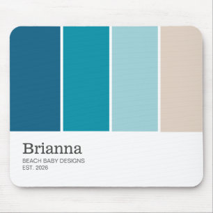 Beispiel für den Chic Name Designer Business Paint Mousepad