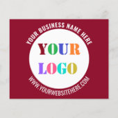 Beispiel für den Flyer Ihrer Logo-Werbeaktion (Hinten)