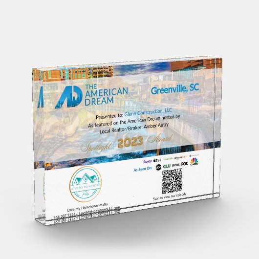 Beispiel für den Host Award Fotoblock (Links)