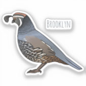 Beispiel für den kalifornischen Cartoon Aufkleber (Vorderseite)