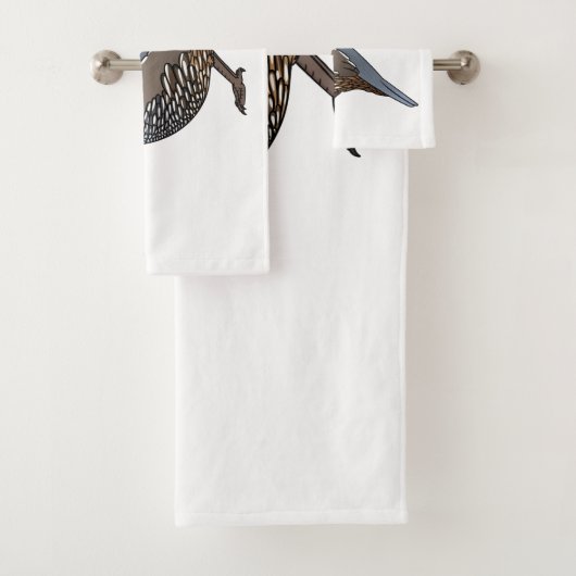 Beispiel für den kalifornischen Cartoon Badhandtuch Set (Insitu)