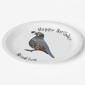 Beispiel für den kalifornischen Cartoon Pappteller (Schrägansicht)