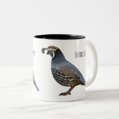 Beispiel für den kalifornischen Cartoon Zweifarbige Tasse (VorderseiteRechts)