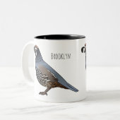 Beispiel für den kalifornischen Cartoon Zweifarbige Tasse (Vorderseite Links)