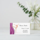 Beispiel für den klassischen Calling Card Dance Telefonnummerkarte (Stehend Vorderseite)