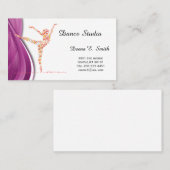 Beispiel für den klassischen Calling Card Dance Telefonnummerkarte (Vorne/Hinten)