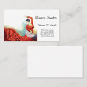 Beispiel für den klassischen Calling Card Dance Telefonnummerkarte (Vorne/Hinten)