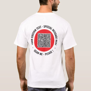 Beispiel für den QR-T - Shirt mit benutzerdefinier