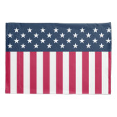 Beispiel für die blaue Flagge von Red White Kissenbezug (Rückseite-Links)