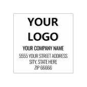 Beispiel für die Briefmarke eines benutzerdefinier Gummistempel (Prägung)