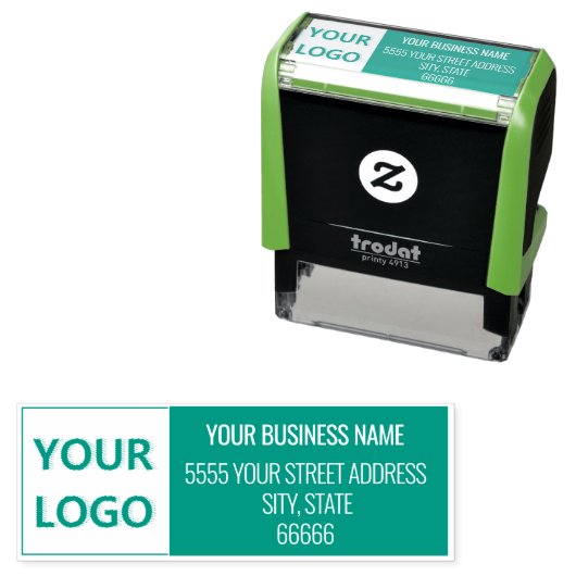 Beispiel für die Briefmarke Ihrer Logo- oder Foto- Permastempel (Beispiel)