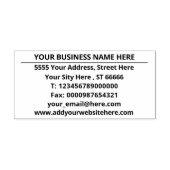 Beispiel für die eigene Address-Briefmarke Permastempel (Design)