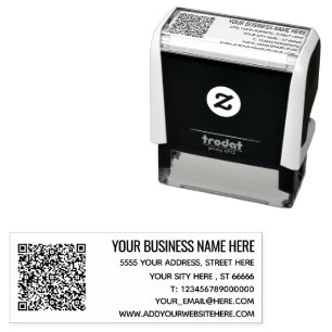 Beispiel für die eigene Entwurfsadresse QR-Briefma Permastempel
