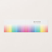 Beispiel für die Farbpalette des grafischen Design Visitenkarten (Außenseite Aufgefaltet)