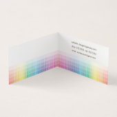 Beispiel für die Farbpalette des grafischen Design Visitenkarten (Innenseite)