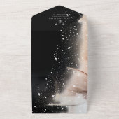 Beispiel für die Hochzeit von Baho Black und Orang All In One Einladung (Außenbereich)