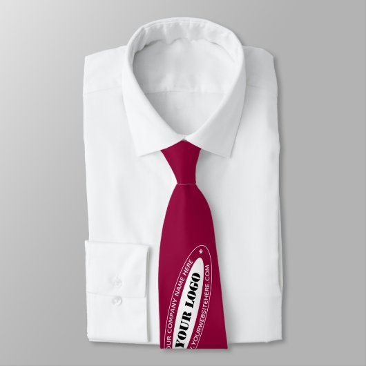 Beispiel für die Krawatte von Firmenlogo und Textm (Gebunden)