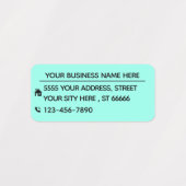 Beispiel für die Namen Ihrer Firmenanschrift Etiketten (Design 1)