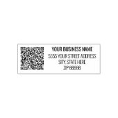 Beispiel für die QR-Code-Scan-Info-Adresse Briefma Permastempel (Design)