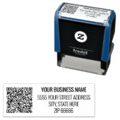 Beispiel für die QR-Code-Scan-Info-Adresse Briefma Permastempel (Beispiel)