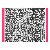 Beispiel für die QR-Code-Scan-Info Tischdecke (Vorderseite (Horizontal))