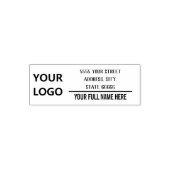 Beispiel für die selbstfarbige Briefmarke von Firm Permastempel (Design)