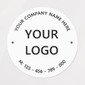 Beispiel für eigene Firmenlogos Etiketten (Design 2)