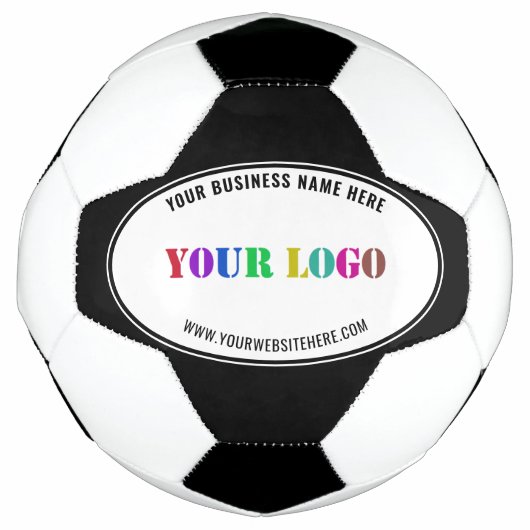 Beispiel für ein benutzerdefiniertes Firmenlogo Fußball (Vorderseite)