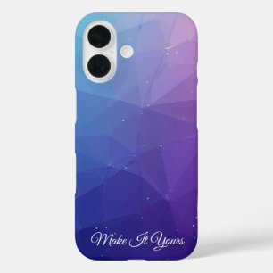 Beispiel für ein benutzerdefiniertes Polygonmuster iPhone 16 Hülle