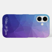 Beispiel für ein benutzerdefiniertes Polygonmuster Case-Mate iPhone Hülle (Rückseite (Horizontal))