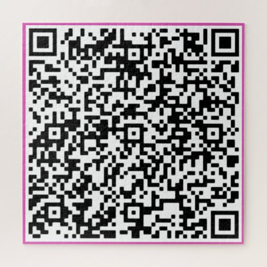 Beispiel für ein benutzerdefiniertes QR-Codepuzzle Puzzle (Horizontal)