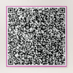 Beispiel für ein benutzerdefiniertes QR-Codepuzzle Puzzle<br><div class="desc">Personalisiertes Design Ihres eigenen Puzzle-Beispiels mit QR Code Scan Info mit Ihrer einzigartigen Überraschungsmeldung / Informationen mit QR Code Scan Info - Bild / oder Hinzufügen Ihres Logos - Foto / Text / mehr - Umgestalten und verschieben oder entfernen / Elemente hinzufügen - Bild / Text mit Anpassungstool. Wählen Sie...</div>
