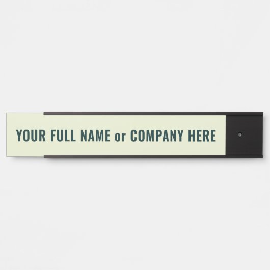 Beispiel für ein personalisiertes benutzerdefinier türschild (Vorderseite )