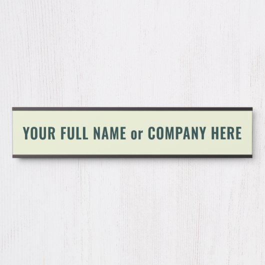 Beispiel für ein personalisiertes benutzerdefinier türschild (Vorderseite )